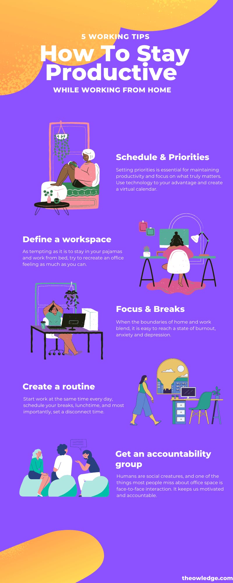 5 tips how to stay productive owledge