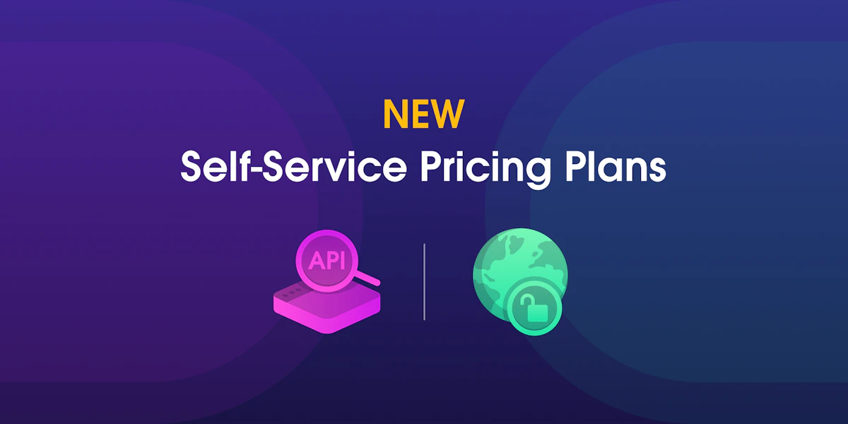 New Self-Service Pricing Plans
