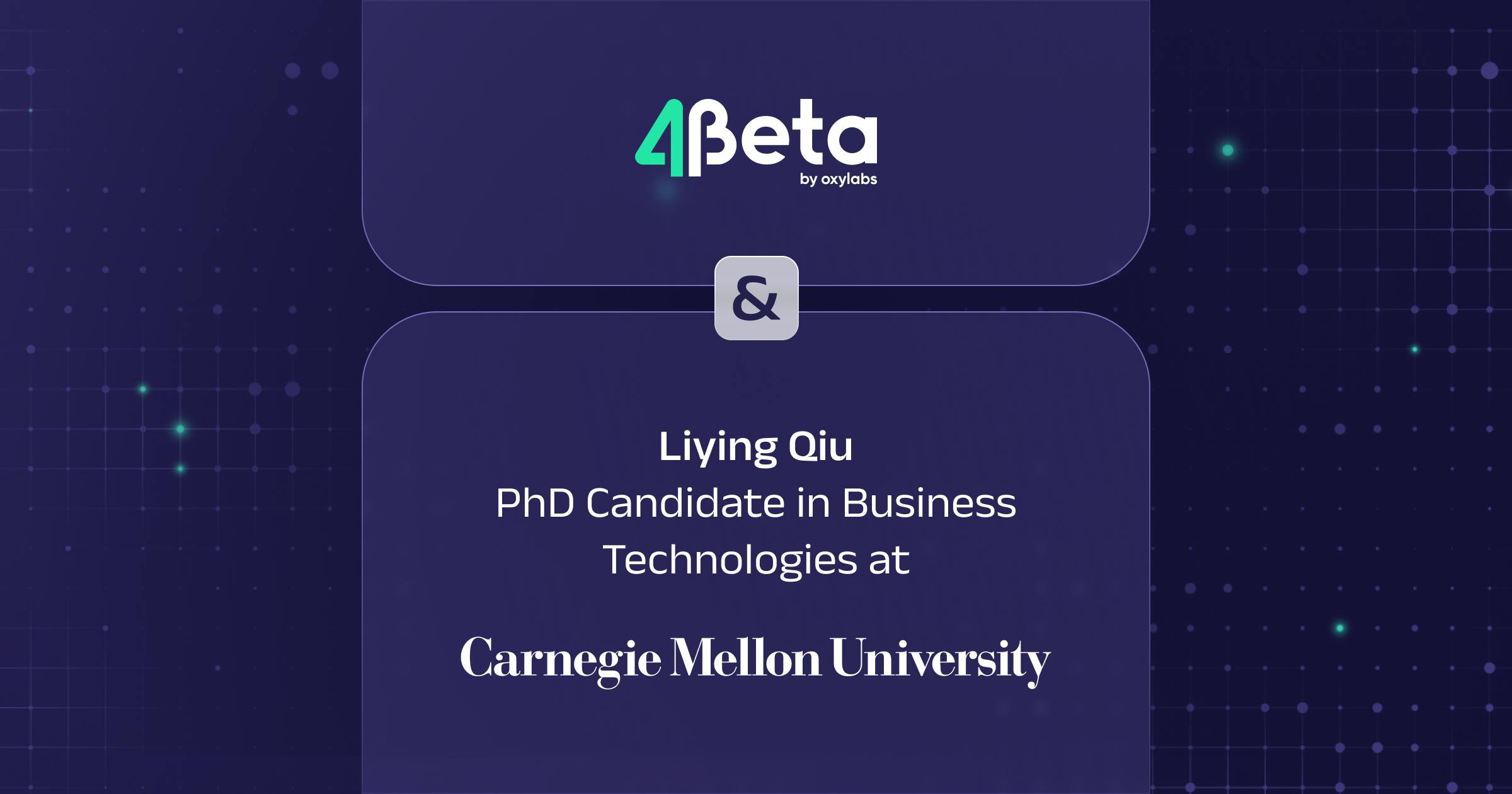 4beta and Carnegie Mellon University researcher