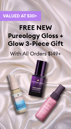 Free NEW Pureology gloss + glow 3-piece gift with all orders $149+