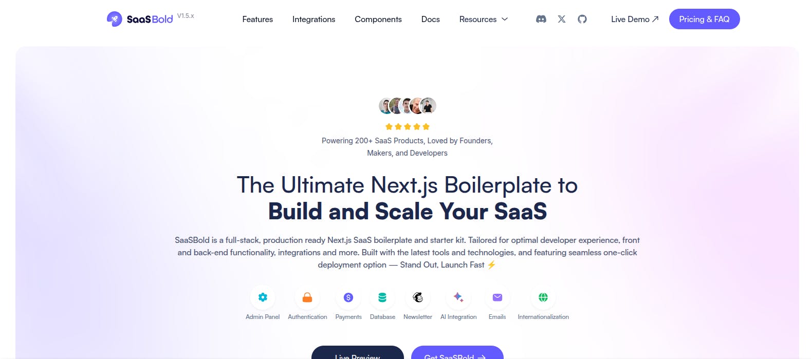 saasbold boilerplate