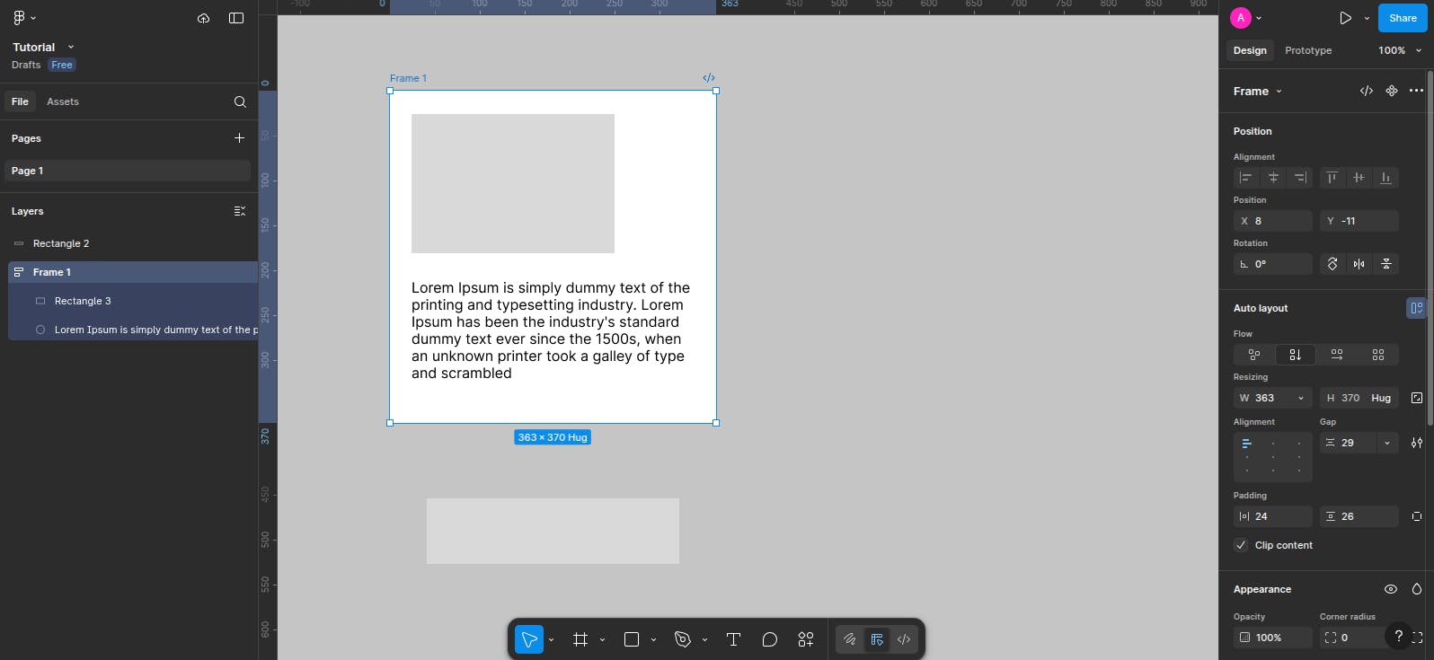 making frame an auto layout

