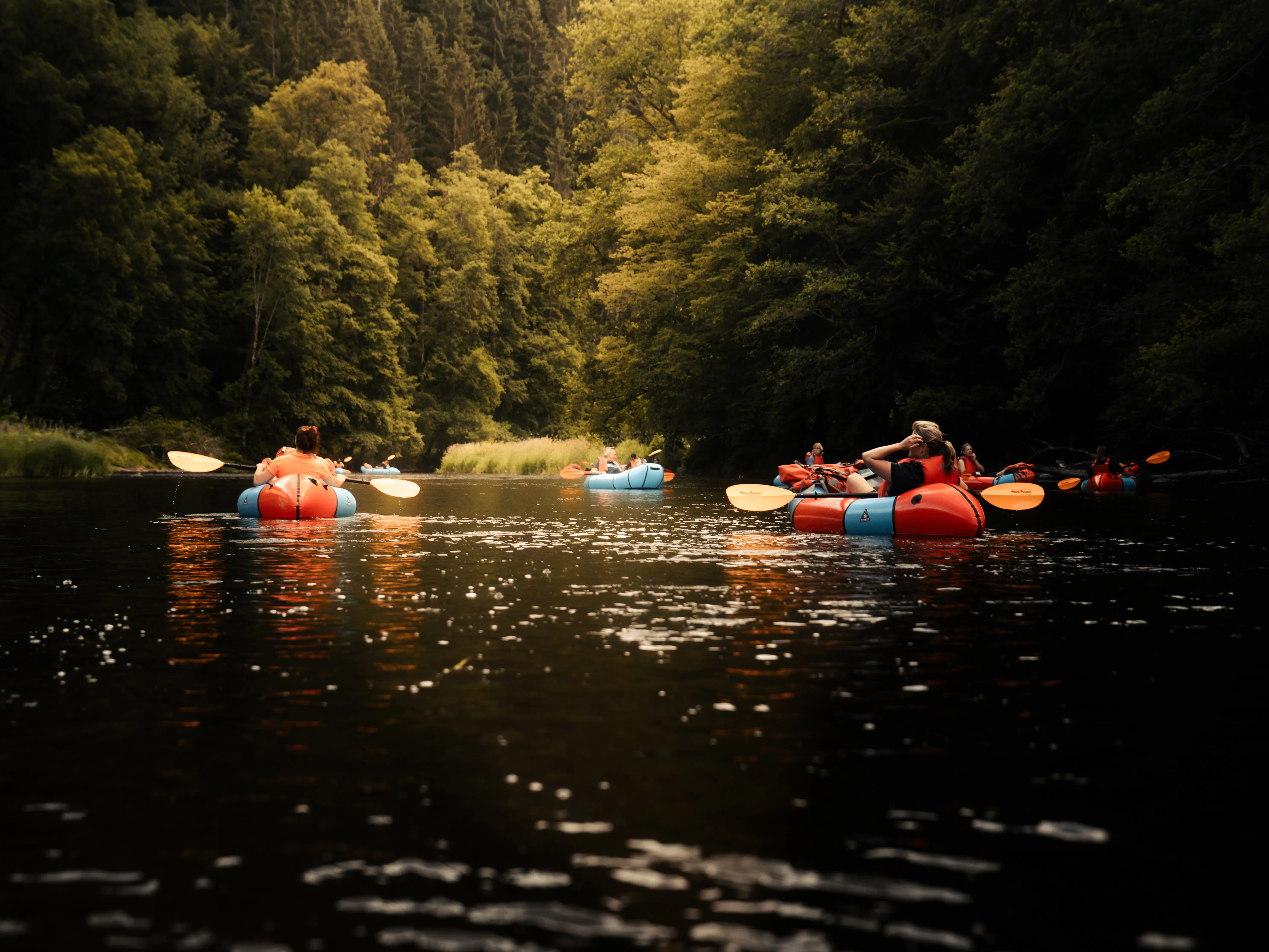 Packraften op de Semois in de Belgische Ardennen