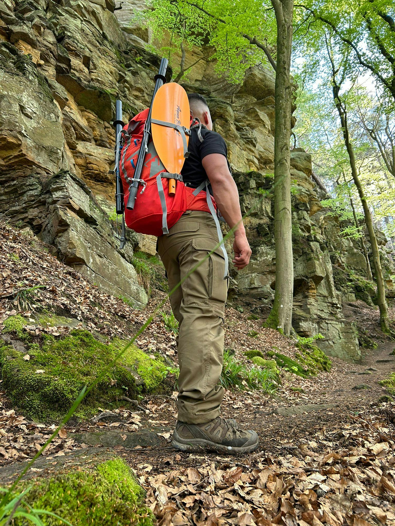 Mullerthal : combinaison packraft et randonnée.