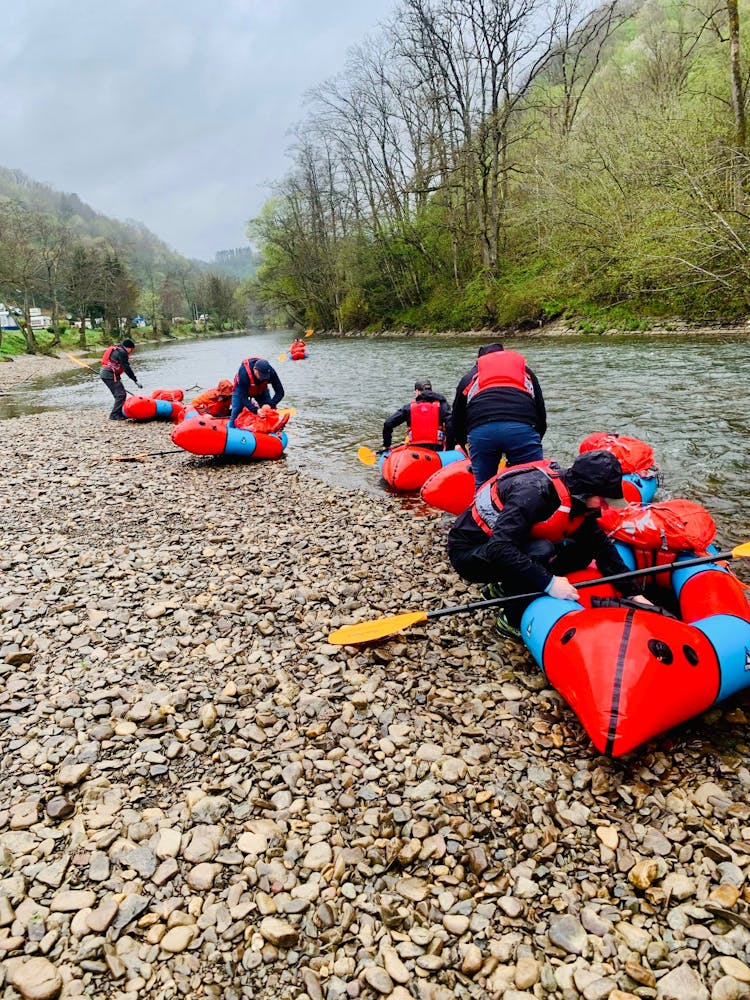 packraften en hiking