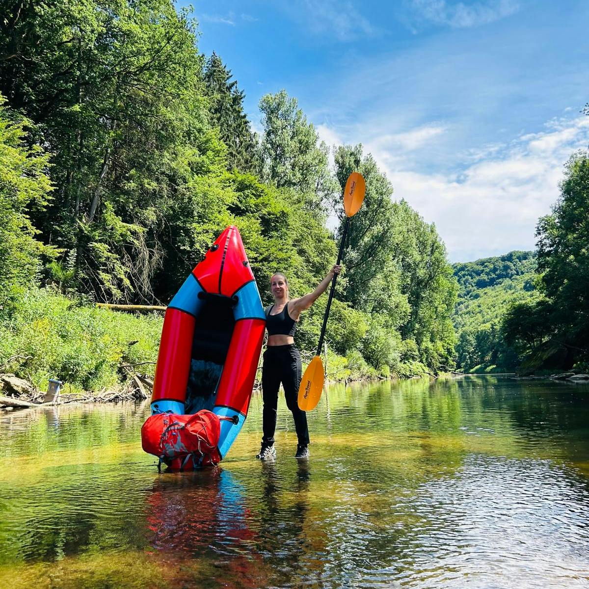 Avontuur in Luxumburg packraften
