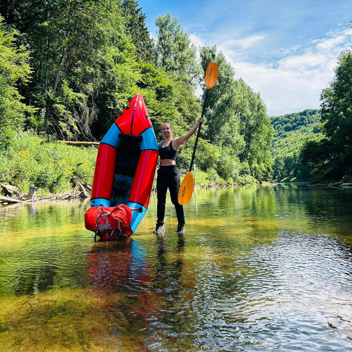 Packraft adventure in Luxembourg’s most beautiful region, Müllerthal.