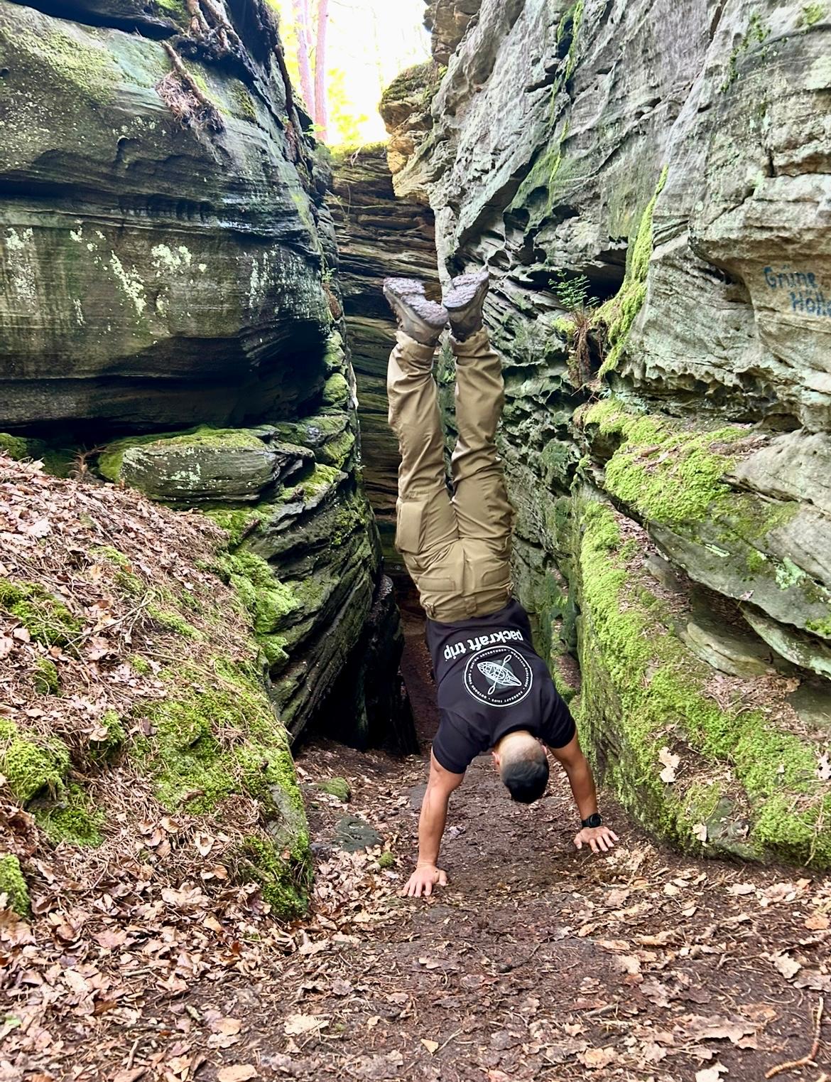 Natuur tijdens de trail van packraft Trip Mullerthal