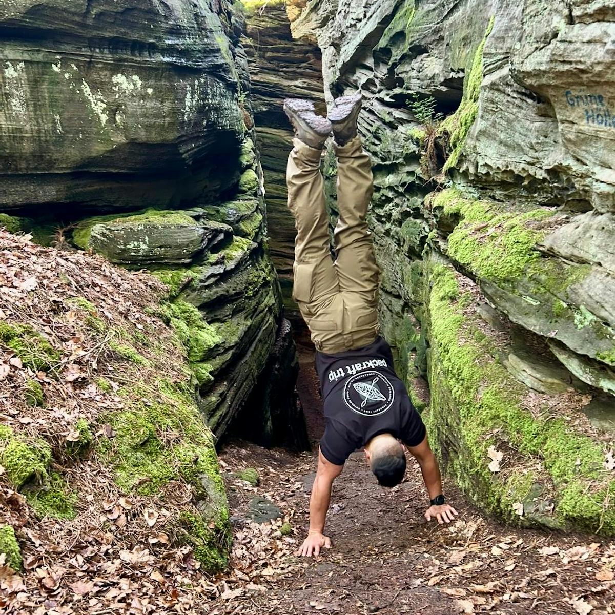 Natuur tijdens de trail van packraft Trip