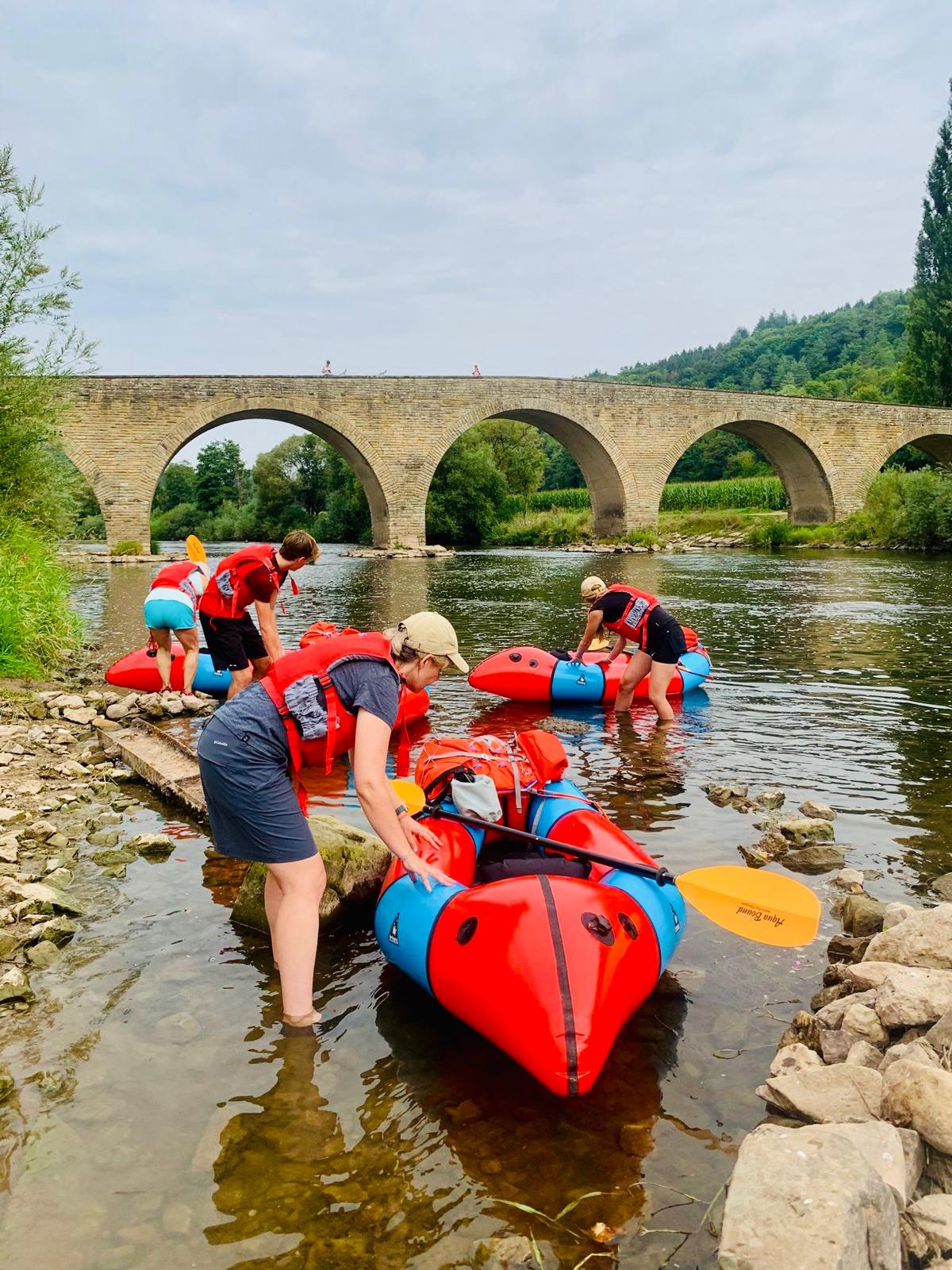 Packraften op de rivier in Luxemburg