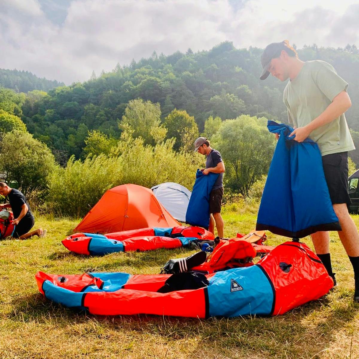 packraft opblazen