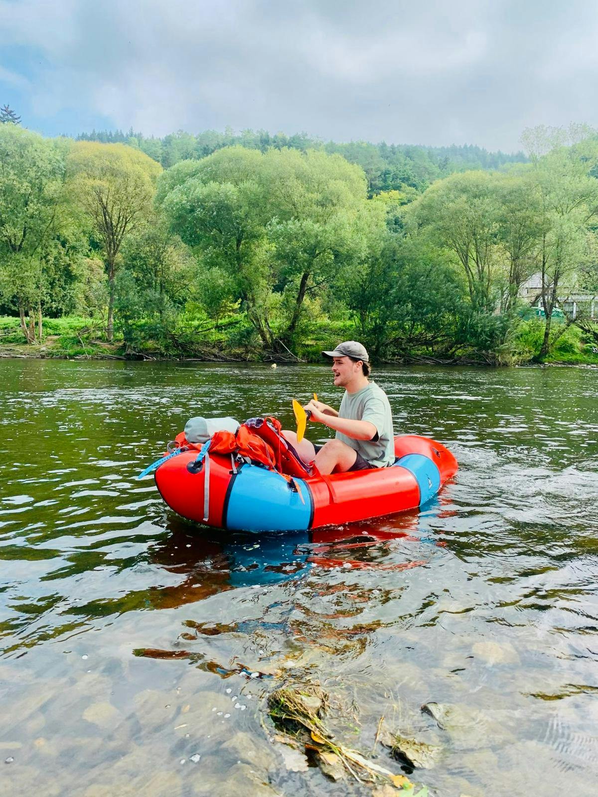 de uitdaging met packraft trip