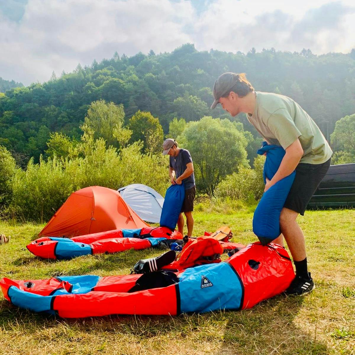 Aventure packraft de deux jours au Müllerthal, Luxembourg.