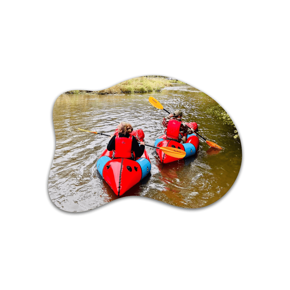 Packraften op rustige rivieren in België.