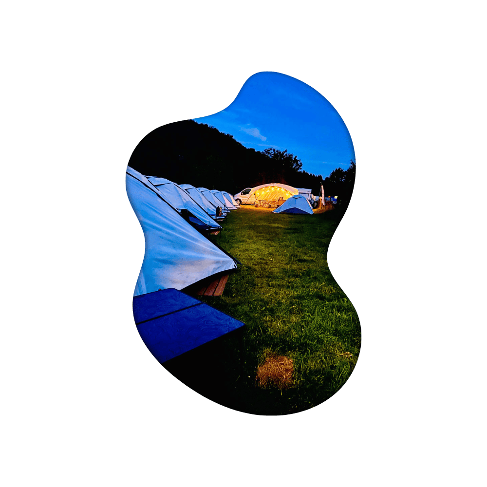 Adventurous packraft trip through wild nature.