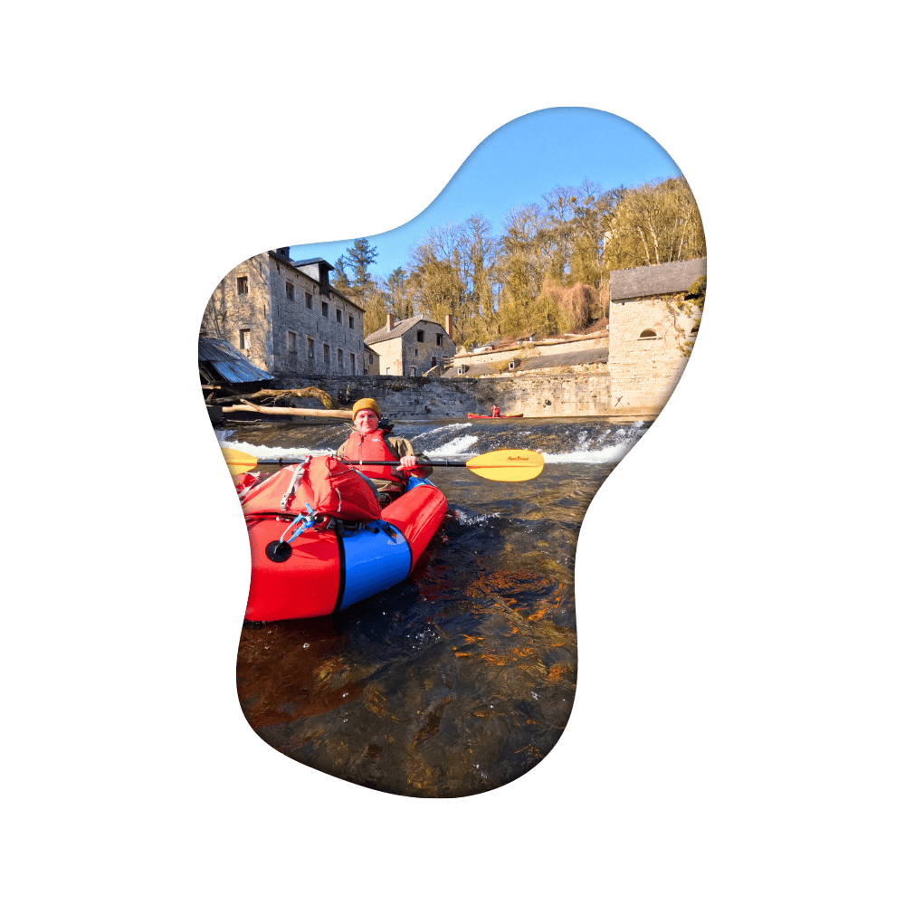 Packraften op rustige rivieren in België.