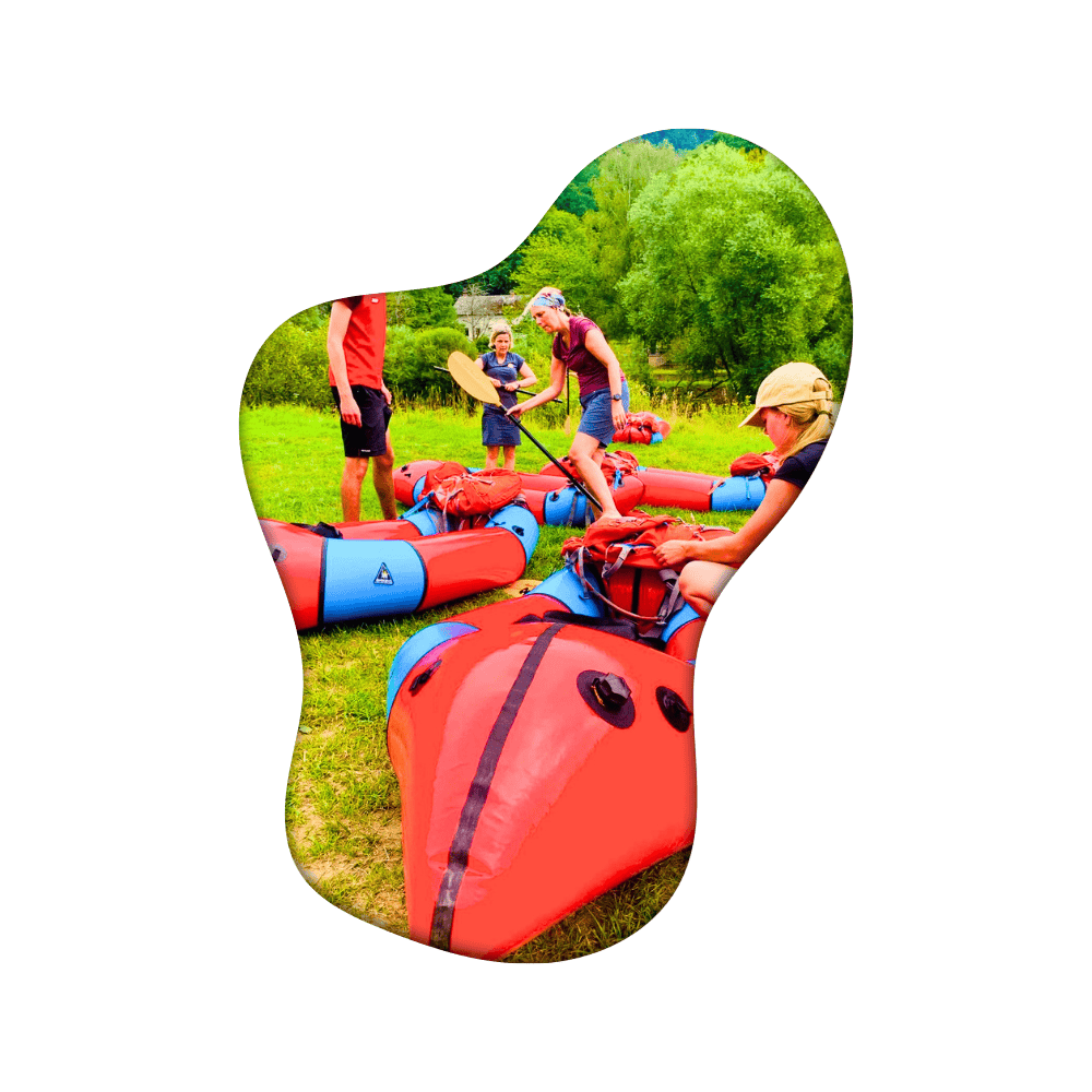 Packraften op rustige rivieren in België.