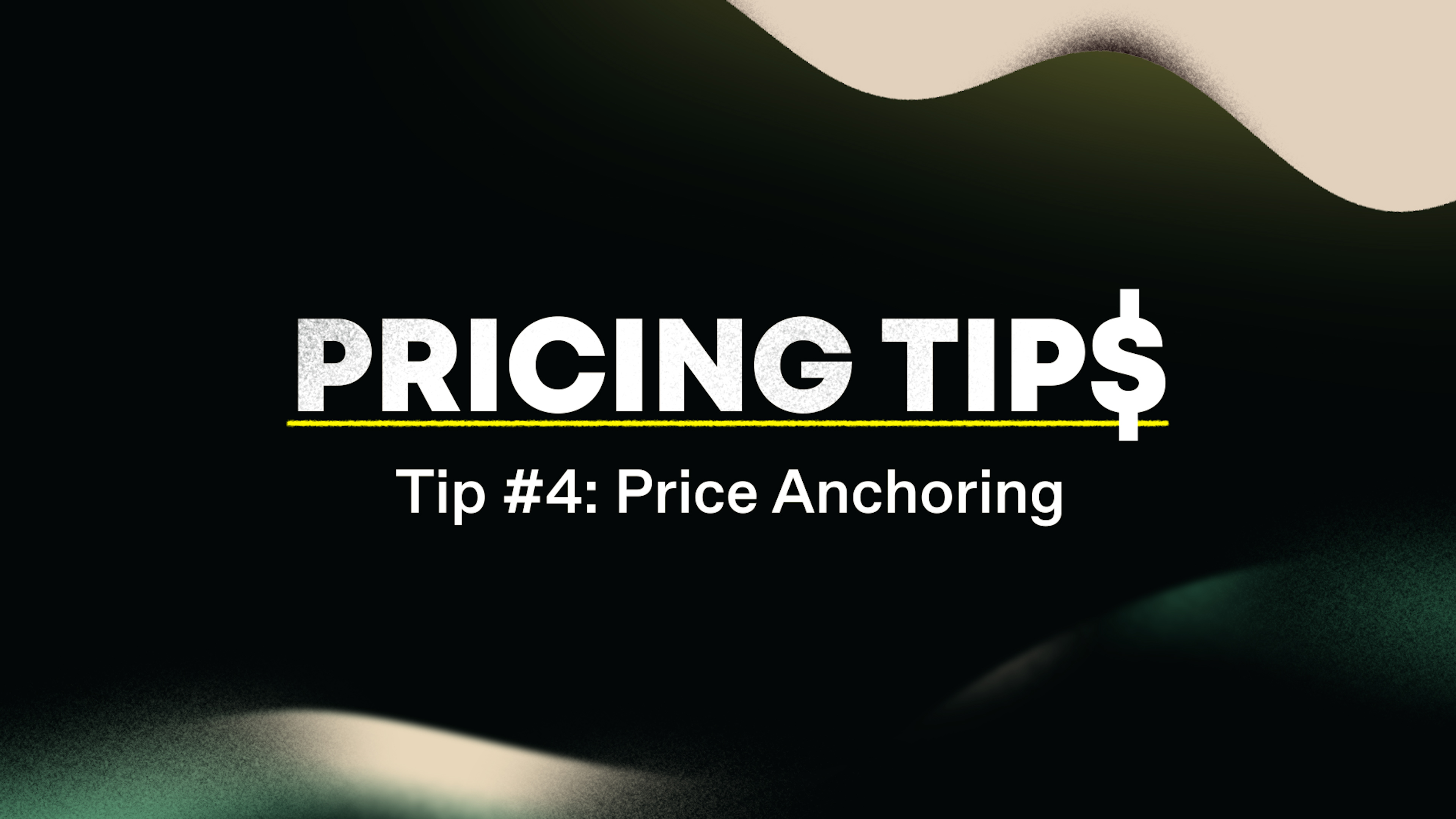Pricing Tips Price Anchoring