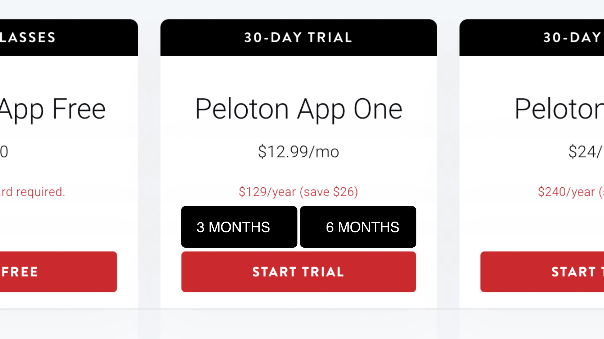 Peloton app sale price increase