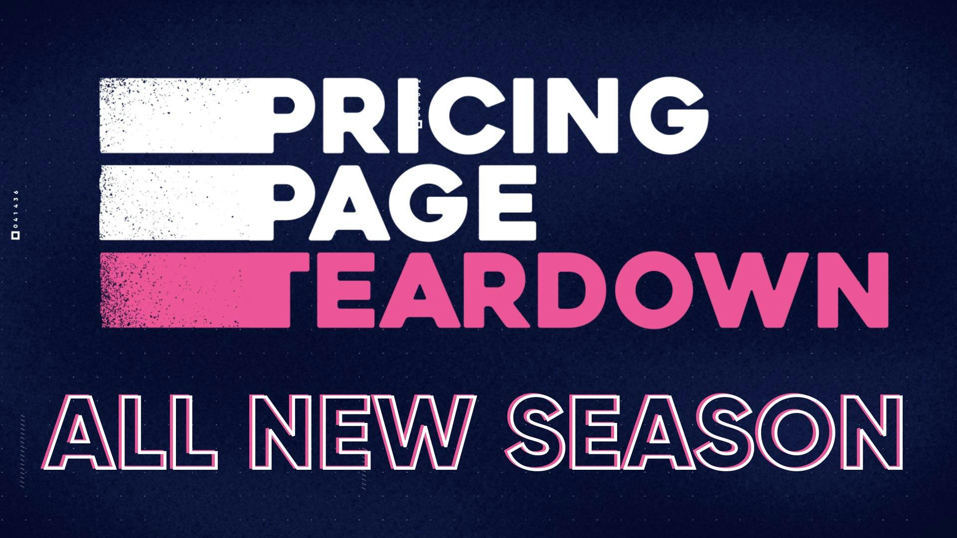 Pricing Page Teardown All New Season