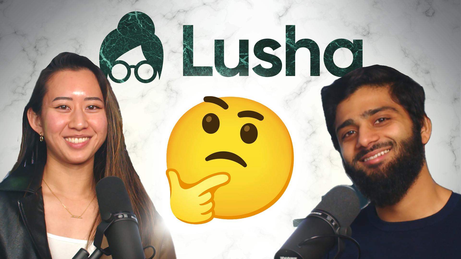Churning Point Thumbnail with Neel and Allissa featuring Lusha