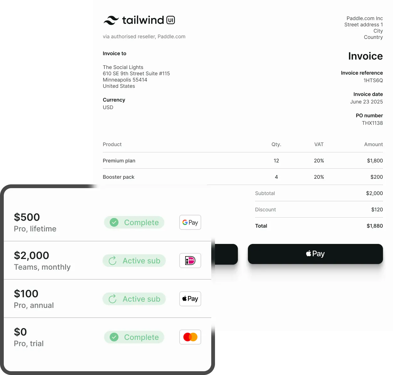 Recurring billing software