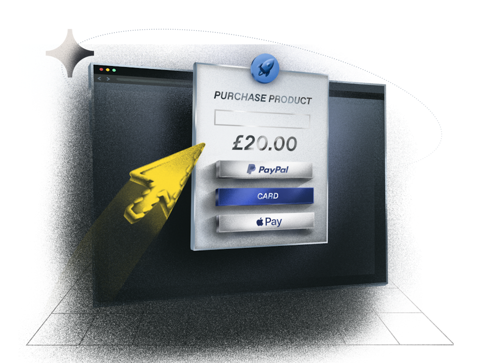 Paddle checkout illustrated