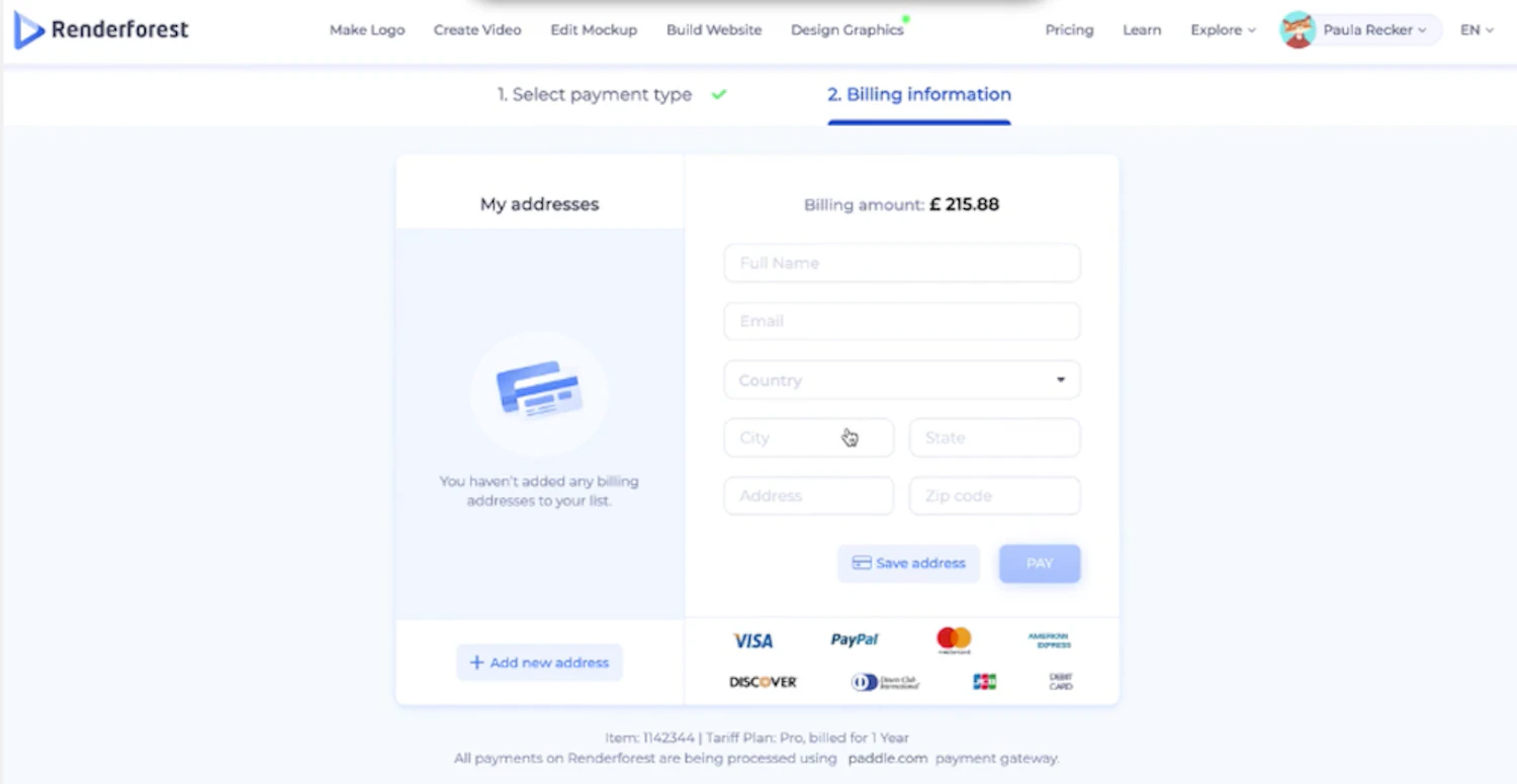 Branded Inline Checkout: Design flexibility for the Paddle Checkout