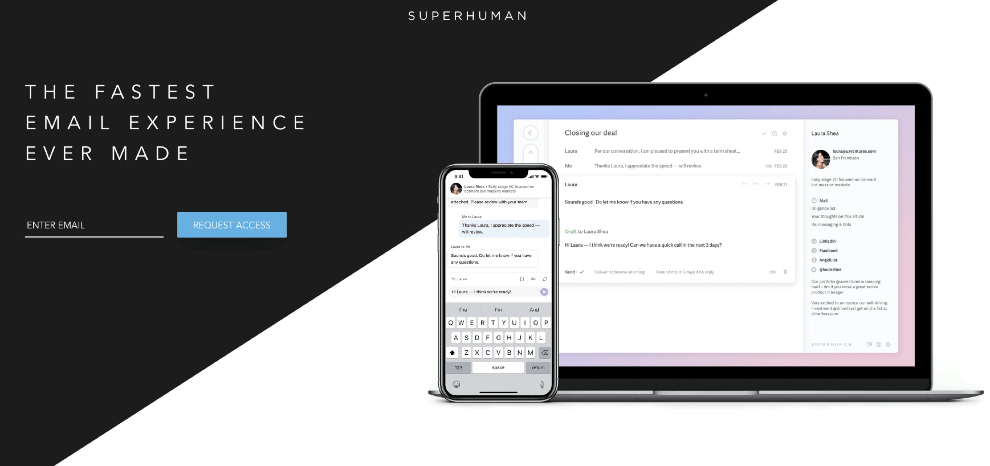 Superhuman pricing page