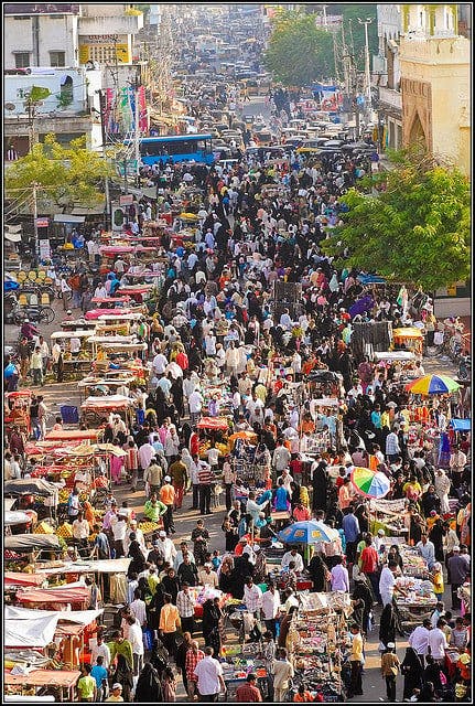 Crowded market