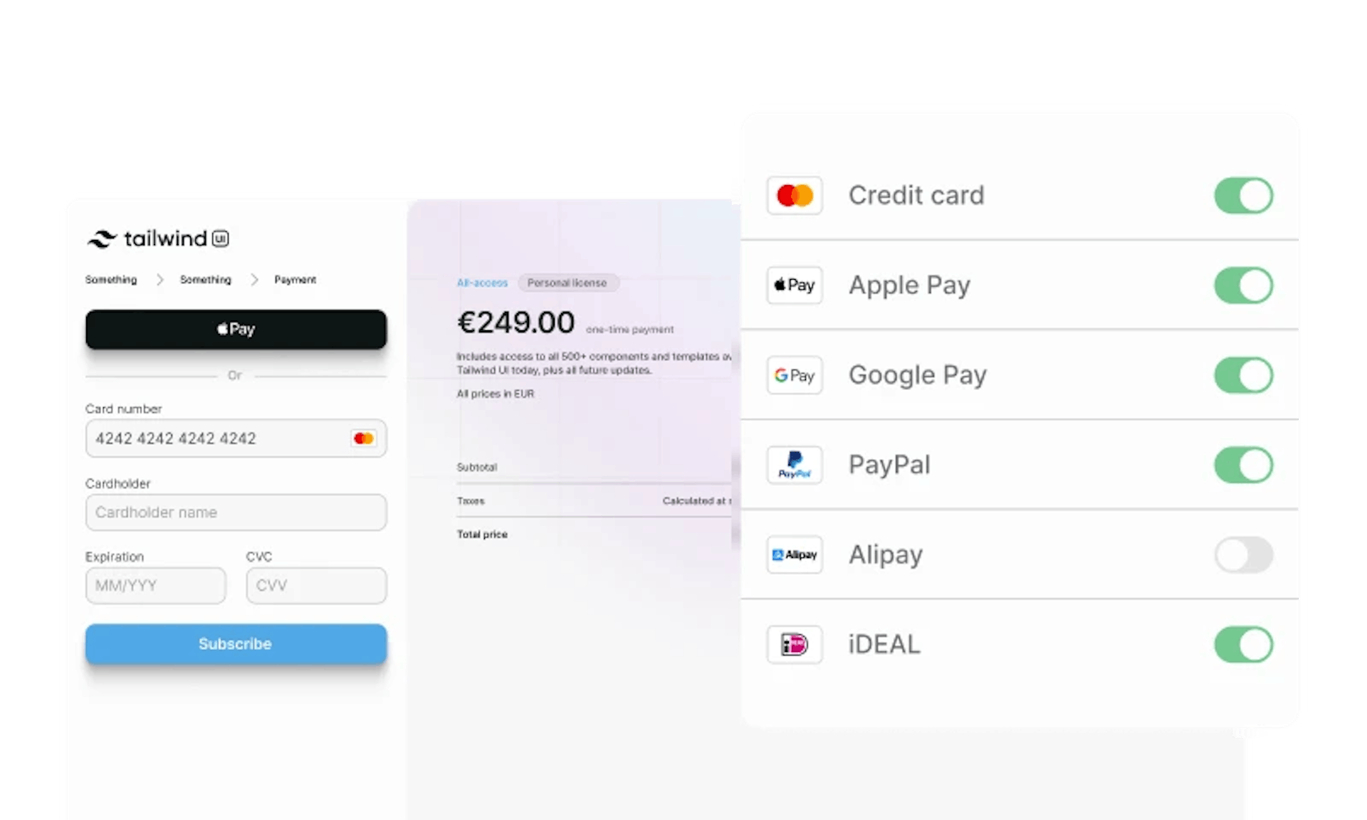 Localized checkout UI