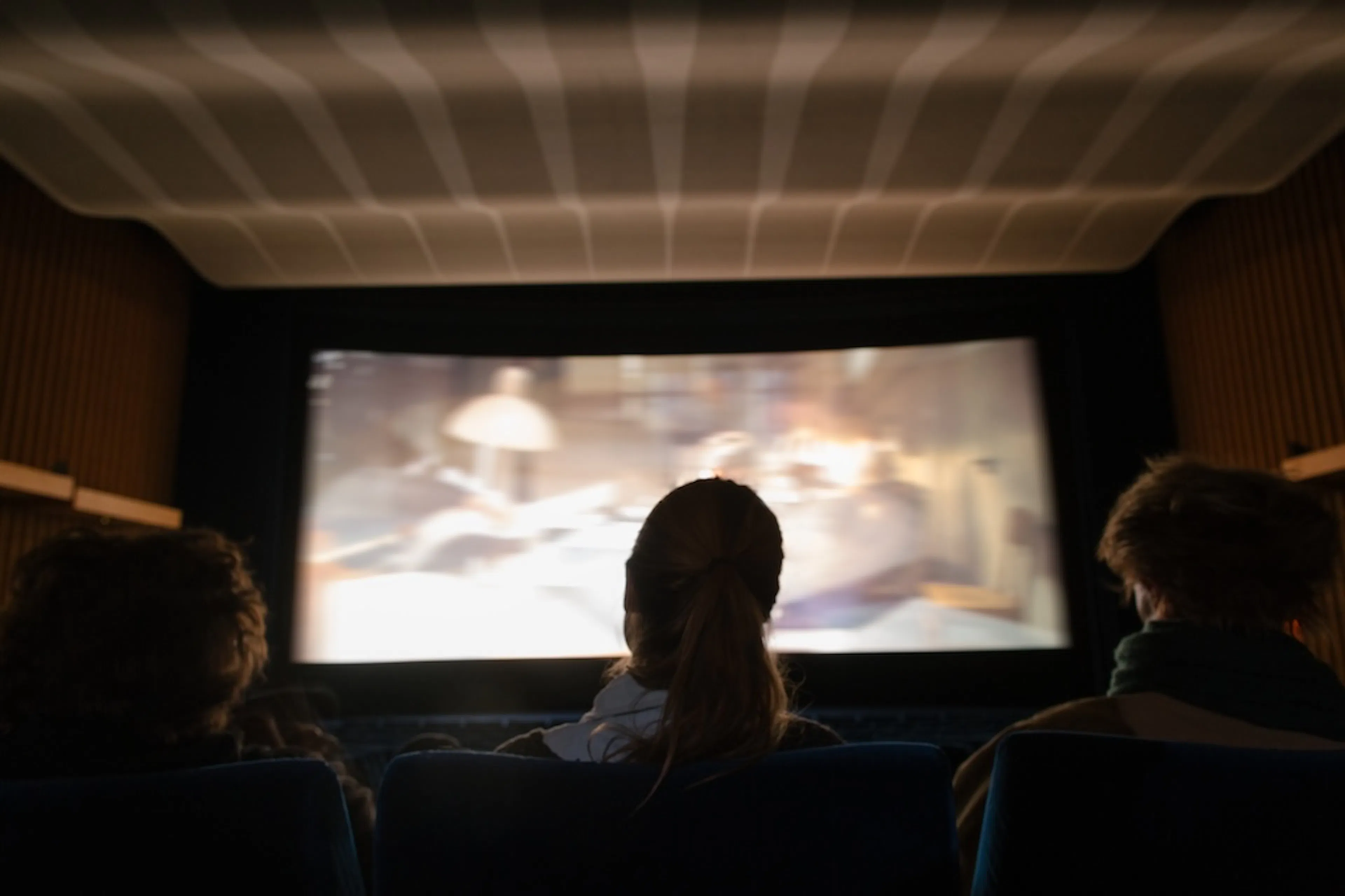 Inside a movie theatre