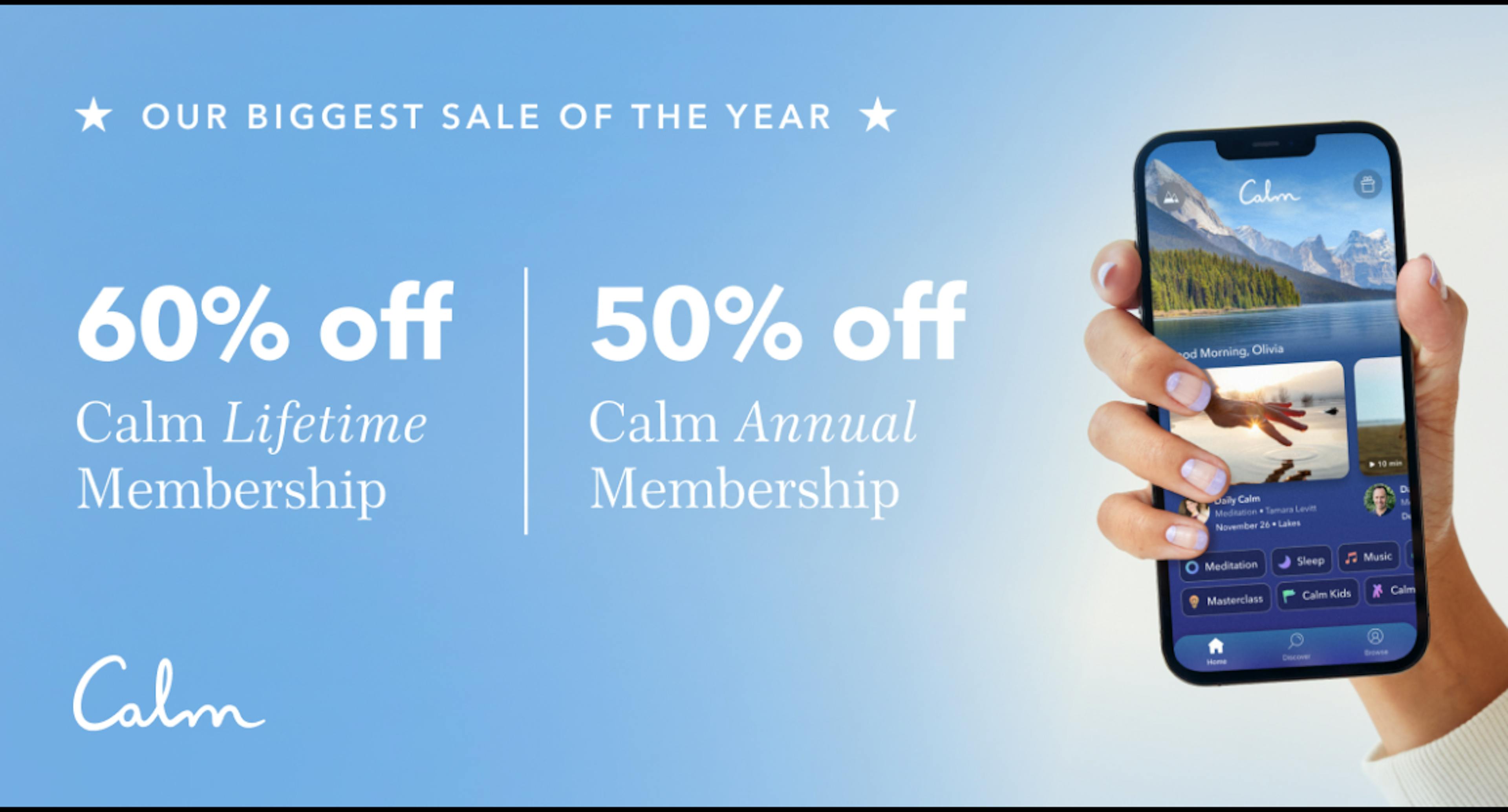 Calm Black Friday offer