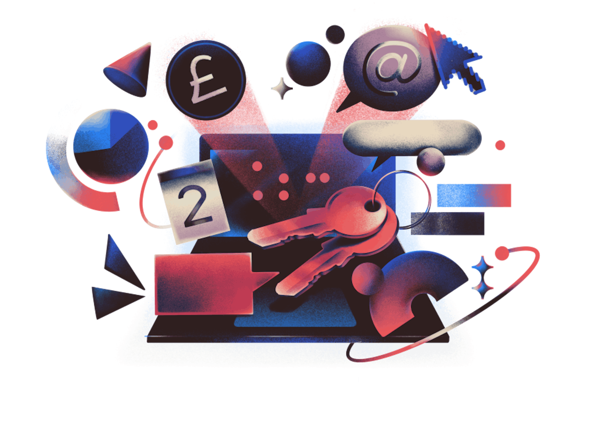 Illustration showing complex global tax issues