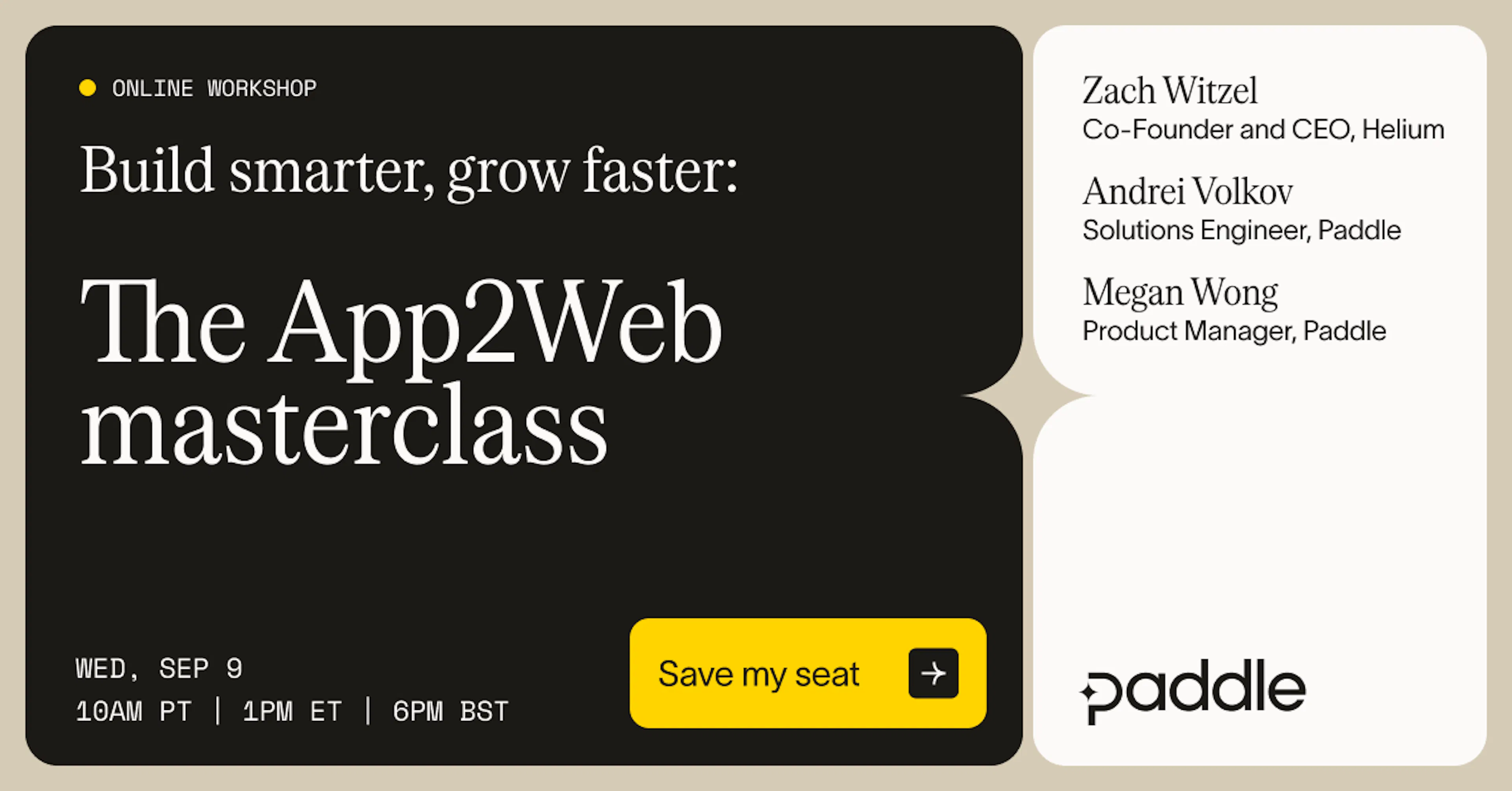App2Web masterclass