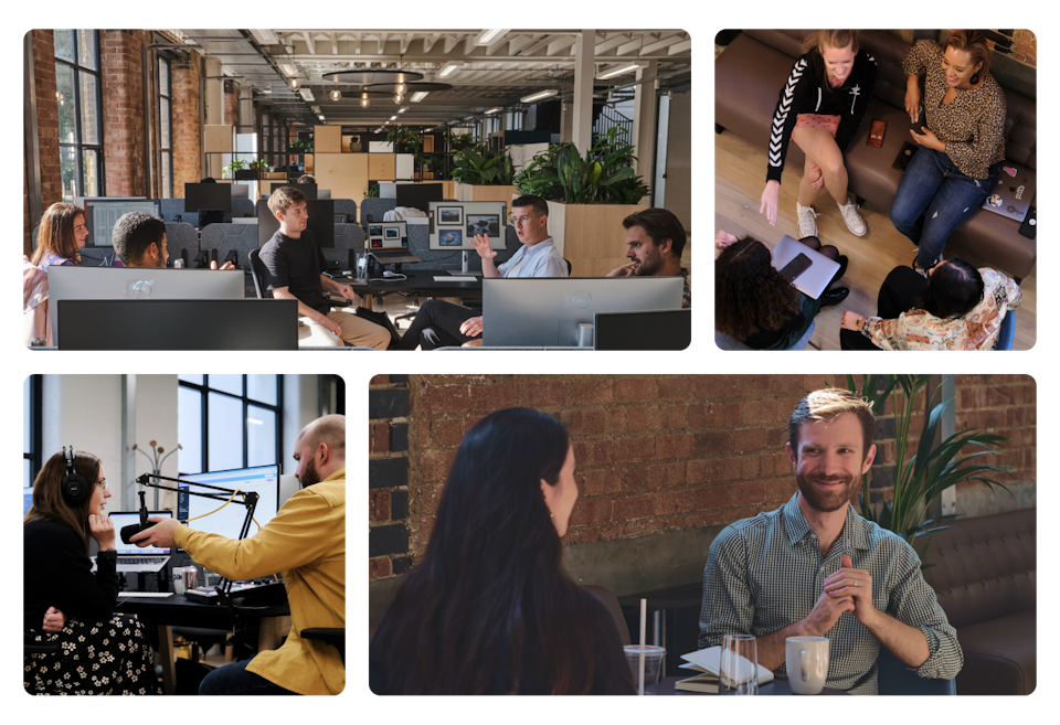 Various members of the Paddle team working at our London hub