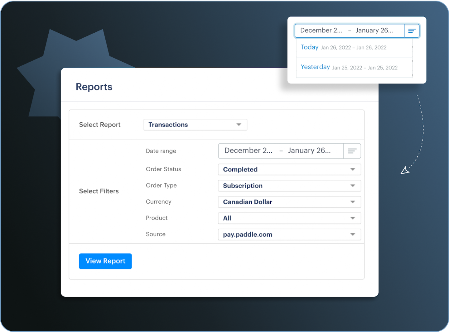 Paddle reporting platform
