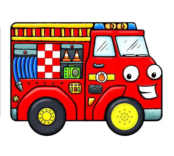 Cover of Fire Engine (Vehicle Shaped Boardbooks)