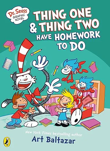 Dr. Seuss Thing One & Thing Two Have Homework To Do