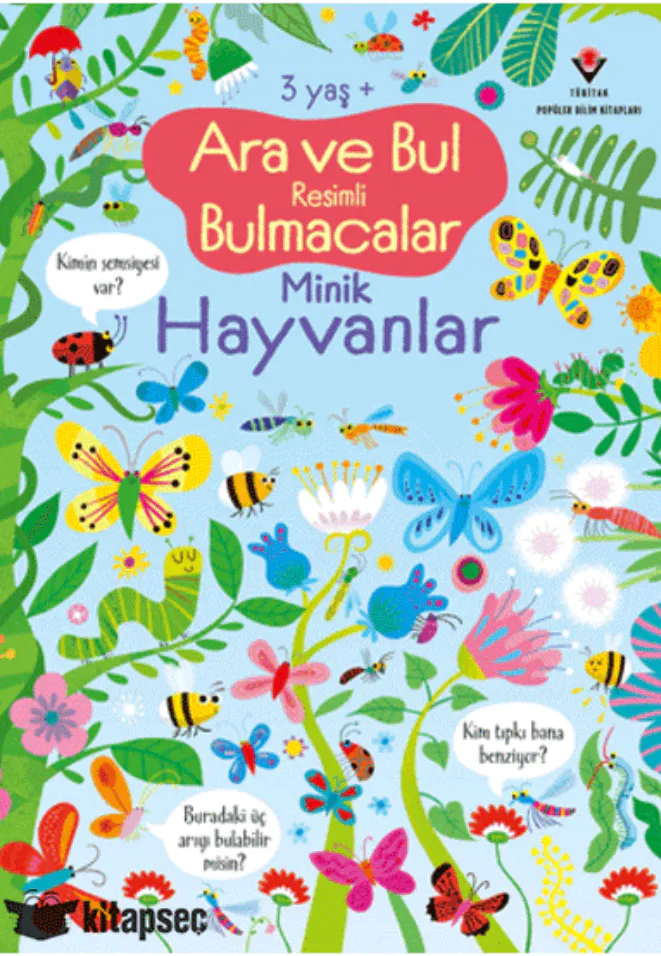 Cover of Ara ve Bul Resimli Bulmacalar Minik Hayvanlar