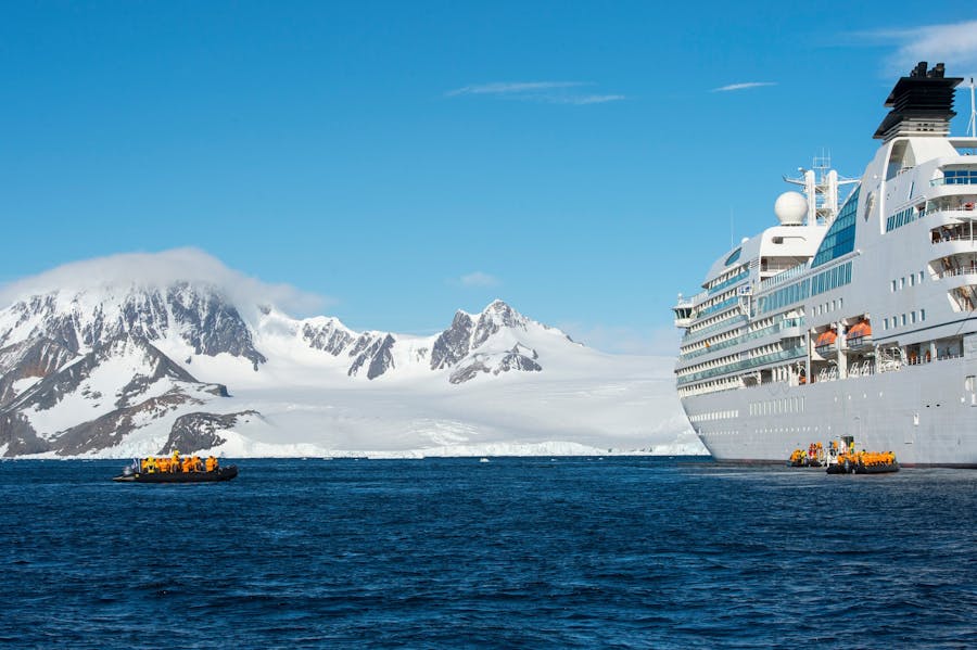 The Seabourn Quest in the Antarctic Peninsula region. Wolfgang Kaehler/LightRocket, via Getty Images