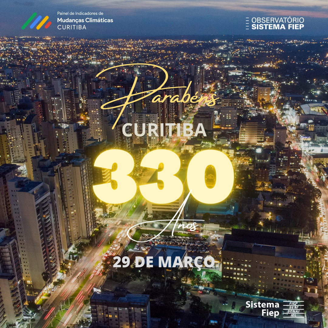 A comemoração dos 330 anos de Curitiba é marcada pelo resgate histórico da cidade e por eventos, inaugurações e início de obras que mostram o olhar da capital para o cuidado com as pessoas, a sustentabilidade e a inovação. Prosperidade para a querida capital dos paranaenses. Fontes Curitiba celebra 330 anos com extensa programação. Disponível em: https://www.curitiba.pr.gov.br/noticias/curitiba-celebra-330-anos-com-extensa-programacao-programe-se/67471      #MudançasClimáticas #ClimateChange #sustentabilidade #330AnosdeCuritiba