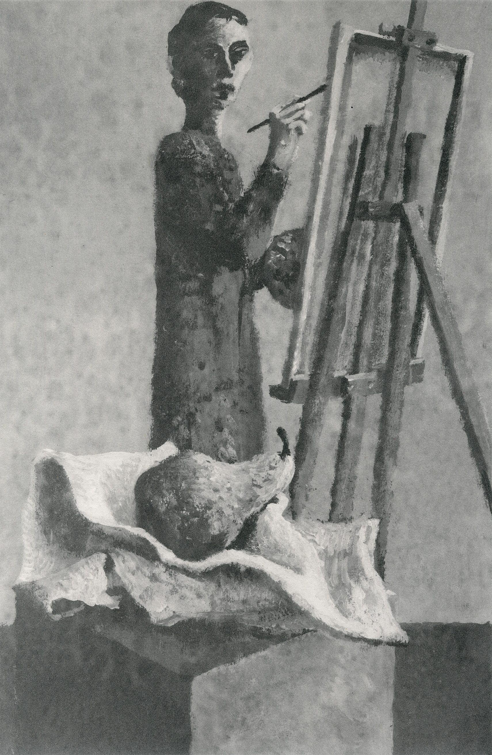 Lenz Geerk, A Painter Painting A Painting