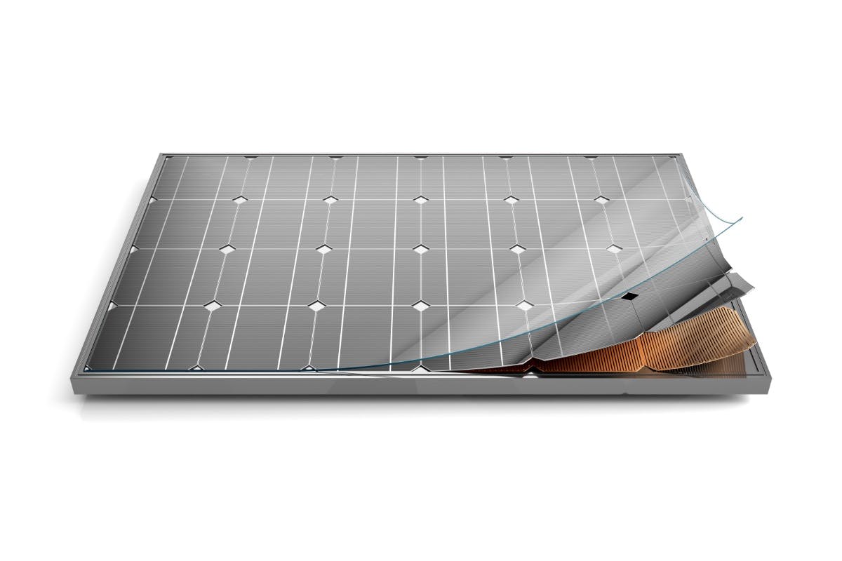 Components of a solar panel that impact solar panel efficiency, leading to more efficient solar panels.