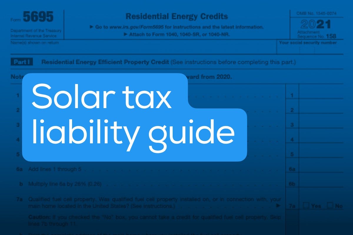 Guide to the solar tax credit and your federal tax liability