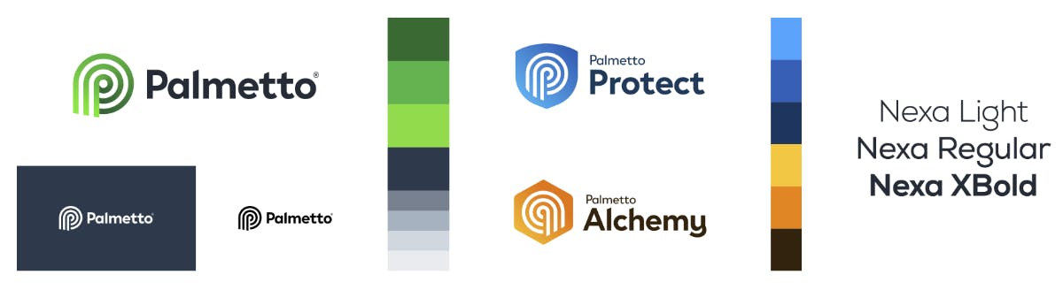 Palmetto brand elements