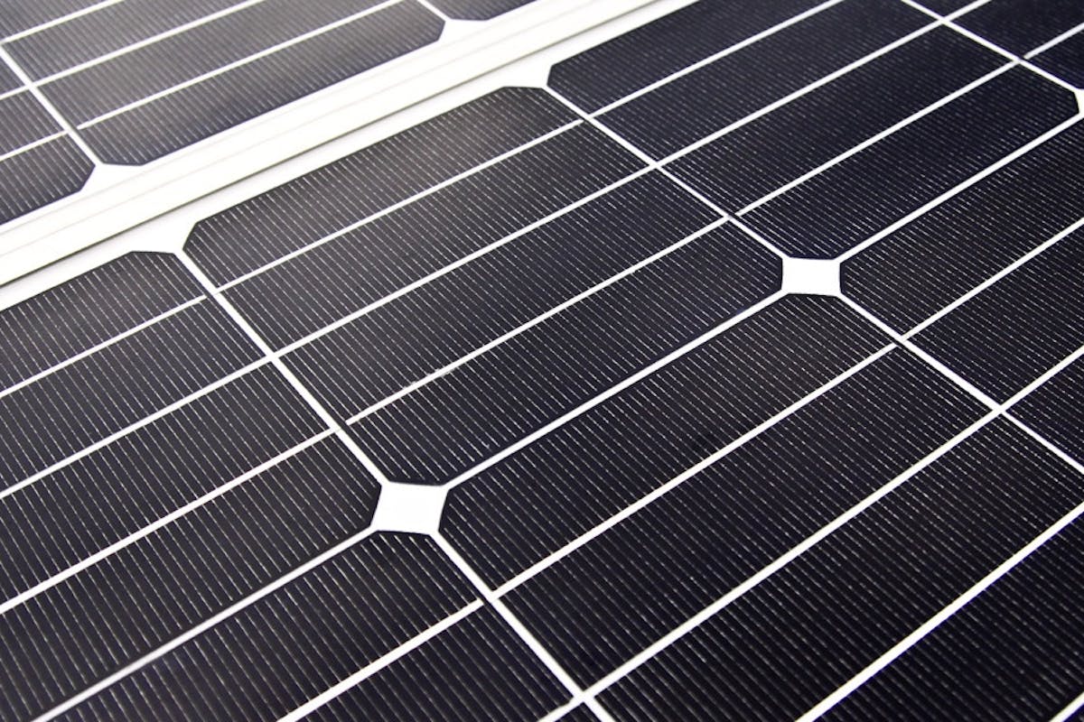 Up Close View Of A Home Solar Panel