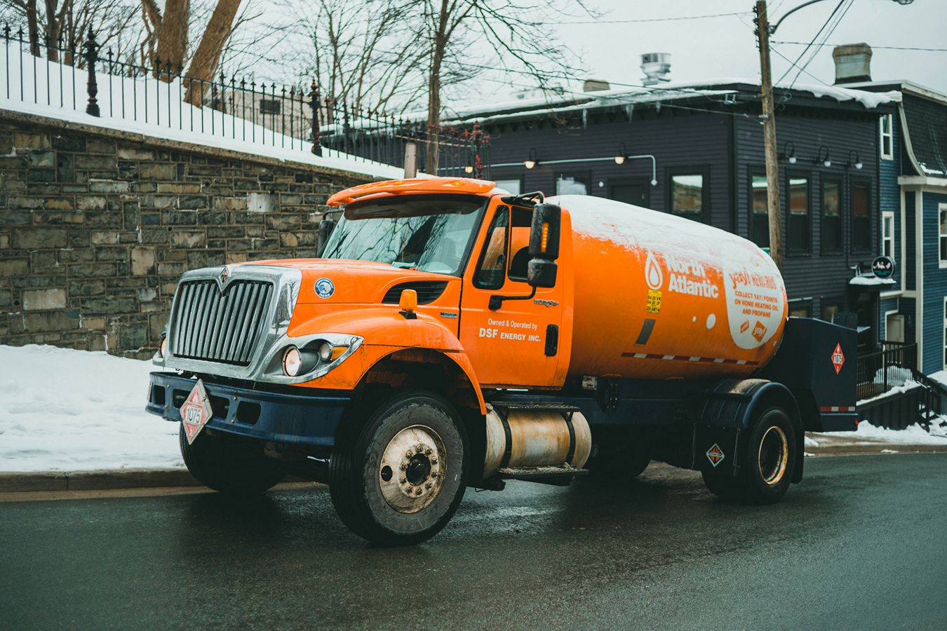 A propane delivery truck.