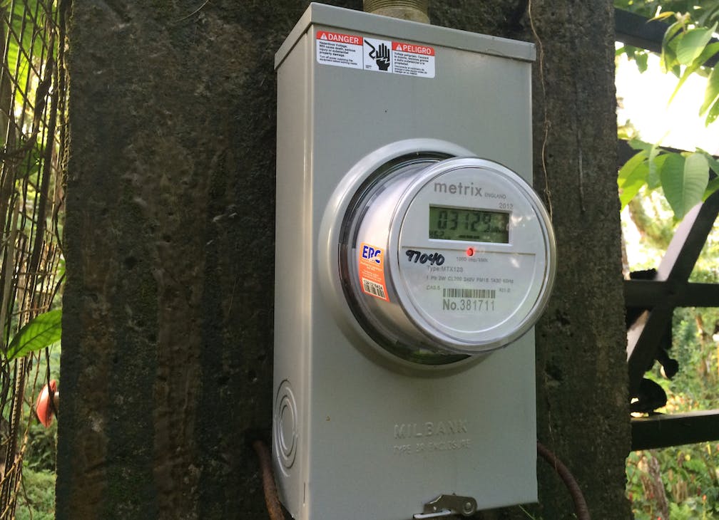 A smart electric meter saves money on labor and operating costs.