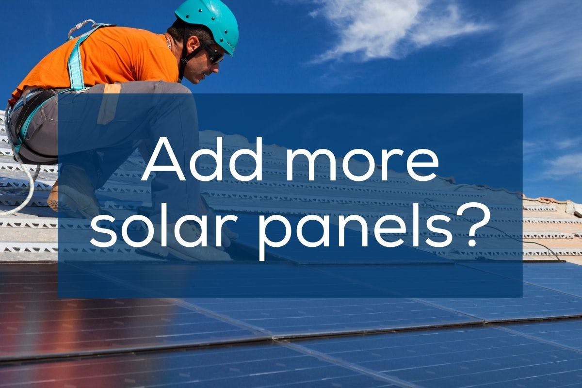 Can I add more panels to my existing solar energy system?